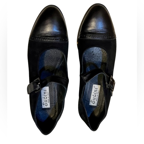 Sudini Shoes - Sudini Black Italian Flats